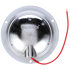 80423C by PACCAR - Dome Light - 80 Series, Clear, Round, Incandescent, 1 Bulb, Hook Up, Chrome Flange Mount