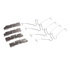 MQD1066HDC by HALDEX - High Duty Cycle Friction Hydraulic Brake Pad Kit - FMSI D1066