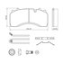 MPBD1517CV by HALDEX - Disc Brake Pad Repair Kit - CV Advanced, For Wabco PAN 19-2 Caliper, FMSI D1517