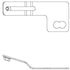 42710600 by HALDEX - Air Brake Slack Adjuster Bracket - Bracket Style, Drive / Steer Axle