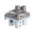 110415X by HALDEX - Air Brake Relay Valve - 4 Port Delivery @ 3/8", Crack Pressure 4.0 PSI, Nipple Mount