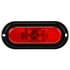 66256R by PACCAR - Brake / Tail / Turn Signal Light - Super 66, Red, Oval, LED, 1 Diode, Black Flange Mount, Fit N' Forget, 12V