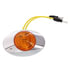 00212235P by PACCAR - Marker Light - Yellow, Oval, LED, 2 Diodes, 0.180 Male Bullet, Surface Mount