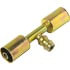 FT6023SBC by UNIVERSAL AIR CONDITIONER (UAC) - A/C Refrigerant Hose Fitting -- Steel Str. Beadlock Splicer Ftg. w/ Service Port