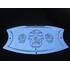 Aranda BPSKULL Step Plate Step Plate - Skull, Stainless Steel