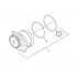 PAI 121291 Multi-Purpose O-Ring O-Ring - 0.139 in C/S x 3.734 in ID 3.53 mm C/S x 94.84 mm ID Viton 75, Orange Teflon Coat
