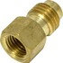 TO5004C by UNIVERSAL AIR CONDITIONER (UAC) - A/C Repair Tool -- Brass Straight Screw-on Adapter