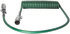7ATG512MW by TECTRAN - Trailer Power Cable - 15 ft., 7-Way, Powercoil, ABS, Green, with WeatherSeal