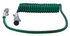 7ATG542MG by TECTRAN - Trailer Power Cable - 15 ft., 7-Way, Powercoil, ABS, Green, with Spring Guards