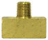 106-C by TECTRAN - Air Brake Air Line Thread Branch Tee - Brass, 3/8 in. Pipe Thread, Extruded