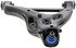 CMS401206 by MEVOTECH - Suspension Control Arm and Ball Joint Assembly - Front, RH, Lower, Stamped Steel, Greaseable