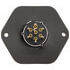 Tectran 670P-7330 Trailer Power Cable Plug and Receptacle Socket Kit Trailer Receptacle Socket - 7-Way, Poly, with Large
