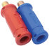 1011G by TECTRAN - Air Brake Gladhand Handle Grip - Tec-Grip, Red and Blue, Tapered Rubberized