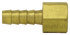 126-4A by TECTRAN - Air Tool Hose Barb - Brass, 1/4 in. I.D, 1/8 in. Thread, Barb to Female Pipe
