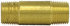 113-H2 by TECTRAN - Air Brake Pipe Nipple - Brass, 1 in. Pipe Thread, 2 in. Long Nipple