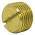 117-A by TECTRAN - Air Brake Pipe Head Plug - Brass, 1/8 inches Pipe Thread, Slotted