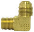 49-6C by TECTRAN - Flare Fitting - Brass, 3/8 in. Tube Size, 3/8 in. Pipe Thread, Male Elbow