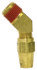 Tectran 1174-6B Male Elbow Fitting Air Brake Air Line Elbow - Brass, 3/8 in. Tube, 45 degree, Air Brake to Male Pipe