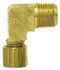 869-2X1 by TECTRAN - Transmission Air Line Fitting - Brass, 1/8 in. Tube, 1/16 in. Thread, Elbow