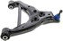 CMS401205 by MEVOTECH - Suspension Control Arm and Ball Joint Assembly - Front, LH, Lower, Stamped Steel, Greaseable