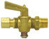 2068-4B by TECTRAN - Air Brake Air Shut-Off Petcock - Brass, 1/4 inches O.D, Compression to Male Pipe