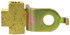 47812 by TECTRAN - Inverted Flare Fitting - Brass, (3) 3/16 Inv. Seat, 11/32 Bolt Hole, Angled Bracket