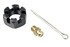 MS25635 by MEVOTECH - Steering Tie Rod End - Pre-Greased, Castle Nuts, Washers, Locking Nut, Cotter Pin Included