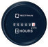 95-6300 by TECTRAN - Hour Meter Gauge - Black Bezel, Round Snap On Style, 4-40 VDC