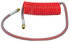 16215-72R by TECTRAN - Air Brake Hose Assembly - 15 ft., Coil, Red, Industry Grade, with LIFESwivel Fitting