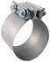 HJS500 by TECTRAN - Exhaust Clamp - 5 in., Stainless Steel, Butt Style, with 2 Bolts and Reaction Blocks
