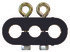 94-0002 by TECTRAN - Air Brake Air Line Clamp - Beefy Style, 3 Hole, 2 Eye-Bolts, for Dual Air and 1 Power Line