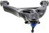 CMS401205 by MEVOTECH - Suspension Control Arm and Ball Joint Assembly - Front, LH, Lower, Stamped Steel, Greaseable