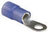 THB38 by TECTRAN - Ring Terminal - Blue, 6, Wire Gauge, 3/8 inches, Stud, Nylon