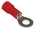 TR25 by TECTRAN - Ring Terminal - Red, 22-18, Wire Gauge, 1/4 inches, Stud, Vinyl