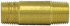 113-D3 by TECTRAN - Air Brake Pipe Nipple - Brass, 1/2 in. Pipe Thread, 3 in. Long Nipple
