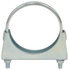 MUC4F by TECTRAN - Exhaust Muffler Clamp - 4 in. O.D, Zinc Plated, Flat Band, with U-Bolt and Band