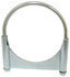 MUC35G by TECTRAN - Exhaust Muffler Clamp - 3-1/2 in. O.D, Zinc Plated, Guillotine Type, with U-Bolt and Band