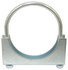 MUC225R by TECTRAN - Exhaust Muffler Clamp - 2-1/4 in. O.D, Zinc Plated, Saddle Type, with U-Bolt and Band