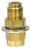 PL1386-4A by TECTRAN - Bulkhead Union Fitting - 1/4 in. Tube, 1/8 in. Thread, Brass, Push-Lock
