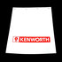 24X30WKWF by PACCAR - Mud Flap - White, 24" x 30", with Kenworth Logo