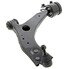 GS70162 by MEVOTECH - Suspension Control Arm and Ball Joint Assembly - Front, LH, Lower, Stamped Steel, Pre-Greased