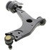 GS70162 by MEVOTECH - Suspension Control Arm and Ball Joint Assembly - Front, LH, Lower, Stamped Steel, Pre-Greased