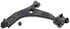 GS70162 by MEVOTECH - Suspension Control Arm and Ball Joint Assembly - Front, LH, Lower, Stamped Steel, Pre-Greased