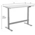 338340GY by GLOBAL INDUSTRIAL - Workbench - Electric, Adjustable Height, Laminated Safety Edge, 48" W x 30" D, Gray