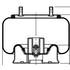 64639 by CONTITECH - Air Spring Rolling Lobe - 10-15 S 713, 13.7 in. Max Diameter, 17.7 in. Max Height
