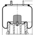 ContiTech 64347 Suspension Air Spring Kit Suspension Air Spring Kit - 13.5 in. Design Height, 13.7 in. Max Diameter, 22 in.