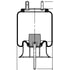 ContiTech 68129 Suspension Air Spring Kit 6 6.5-13 S 045
