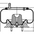 ContiTech 64441 Suspension Air Spring Kit 9 10-10 P 480