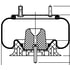 ContiTech 64443 Suspension Air Spring Kit 9 10-10 P 482