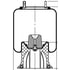 64384 by CONTITECH - Air Spring - 18 in. Design Height, 12.6 in. Max Diameter, 28.5 in. Max Height
